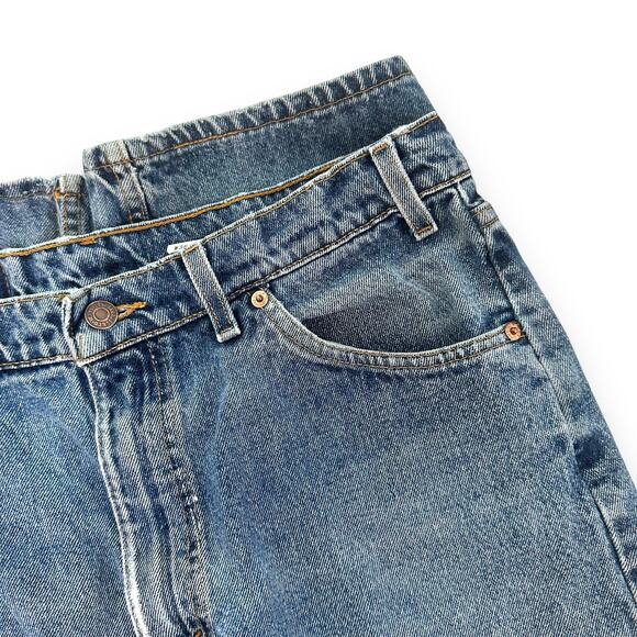 Vtg 90s Levis Jeans 550 Orange Tab Relaxed Fit Cotton Wallet Fade Denim W36 L34 - Picture 9 of 16